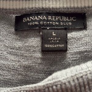 Banana Republic Light Gray Cotton Men's Sweater